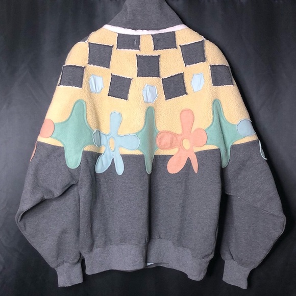 Free People x We The Free Flower Power Pullover Half-Zip Sweatshirt $248 - Picture 7 of 8